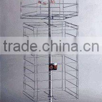 wire spin display rack