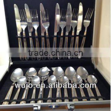 STAINLESS STEEL CUTLERY 72/84 PCS/SET WITH ALUMINUM CASE