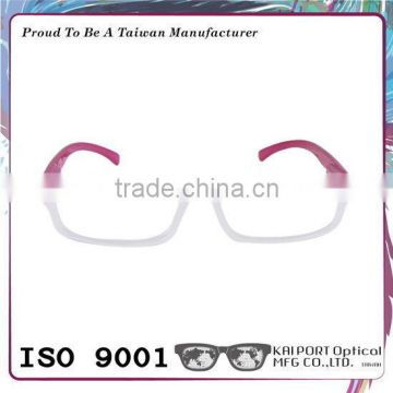 Jelly color and crystal coating optical frame