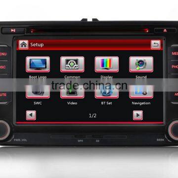 7" Car DVD/GPS Bluetooth USB SD Player For VW GOLF TIGUAN VW MAGOTAN/SAGITAR/BORA/GOLF6 Jetta SEAT photo-4