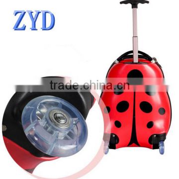 2014 new product ladybug pattern kid trolley school bag manufacturer in china