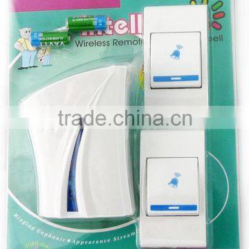 Multifunction Wireless Doorbell/Plastic Door Bell Remote control music doorbell