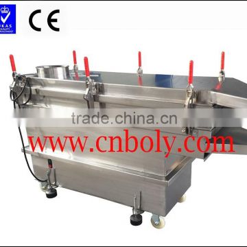 Vibrating quadrate screening machine