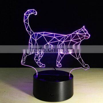 Color Changing Walking Cat 3D Led Night Light