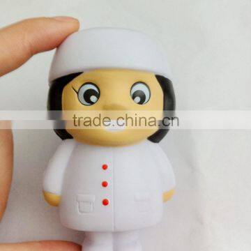 white cute nurse anti stress toys