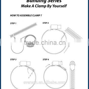 Stainless Steel Banding Pipe Clamp Fitting for Large Diameter Pipe photo-3
