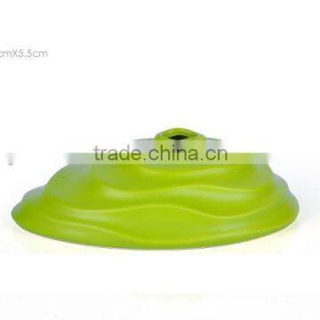 green ceramic wave flower vase YS141Z136