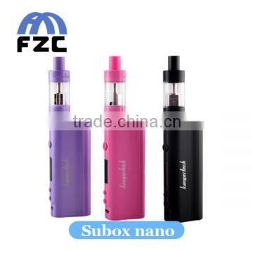 Free sample wholesale vaporizer rebuilable atomizer Kangertech subox nano VS mini volt 40w box mod