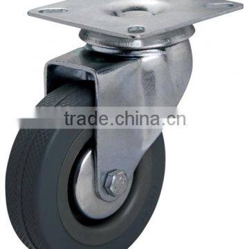 swivel grey rubber caster wheel series