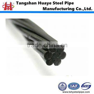 1x7 1*7 High Strength PE Coated Steel Strand Unbonded PC Strand 12.7 15.24