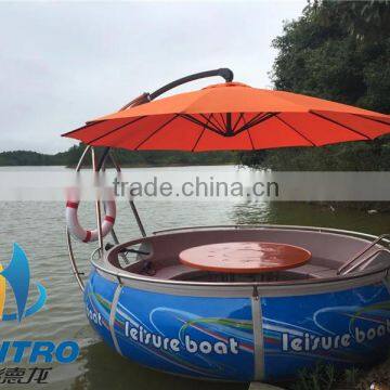 HEITRO BBQ donut boat for entertainment, China Manufacturer BBQ Donut boat with electric motor (6 persons type)