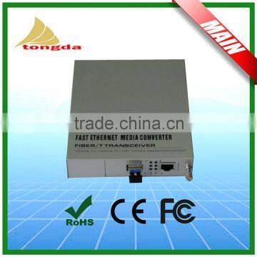 made in china 10/100M 20KM Single Fiber Single Mode Fiber Media converter