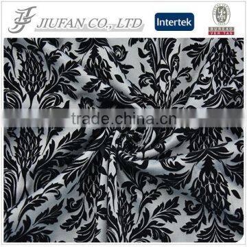 Jiufan Textile Good Quality Roma With Flocking Polyester Spandex 95/5 Ponti Fabric For Lady's Sweater Garment photo-2