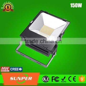 led flood lighting DLC 150W waterproof SMD chips inside aluminum housing