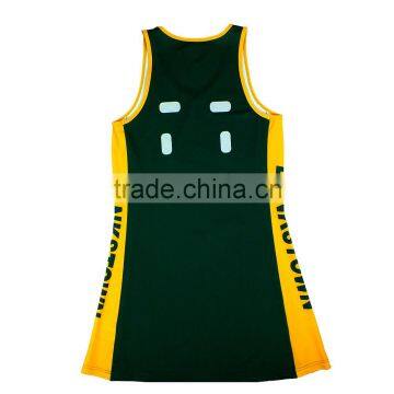 Top quality bodysuit sublimation netball skirt