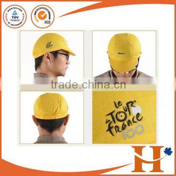 Custom 100% Polyester Mesh Cycling Cap Cotton Cycling Bike Hat