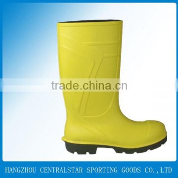 2015 yellow safety shoes pu upper for men PU-001