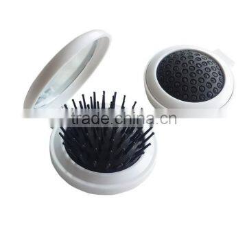 Wholesale mini plastic folding comb with mirror