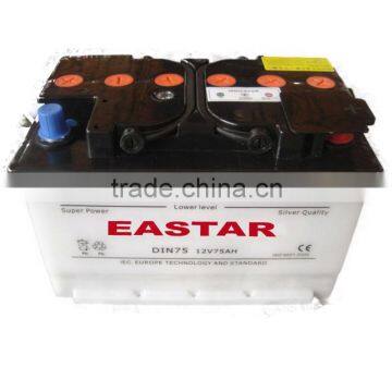 Good quality 12V 75AH maintenance free car battery