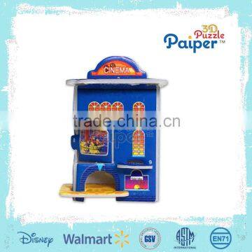 Education 3d puzzle foam paper house mini puzzle