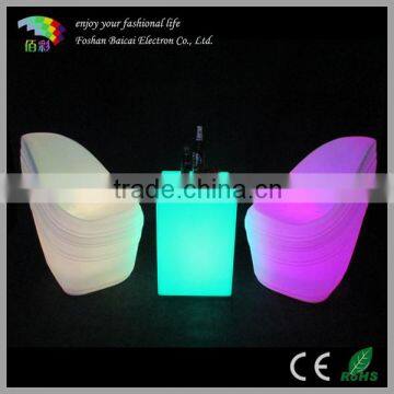 LED Plastic Cube Furniture