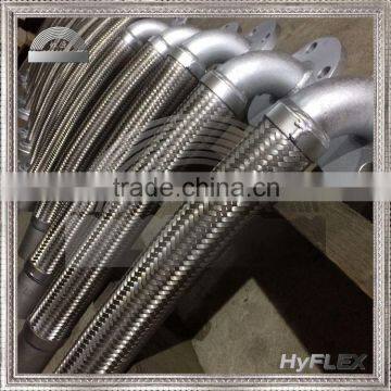 Flexible Metal Hose with Welded Long Radius 90 Degree Elbow