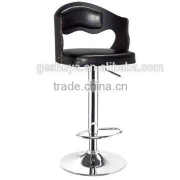 LB-JH5064 leather design bent wood bar chair of metal bar stool high bar chair