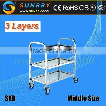 Good Quality Mobile Tainless Steel China Mobile Food Cart Design With Wheels