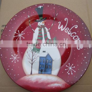 Porcelain personalized ceramic plates for Christmas day                        
                                                                                Supplier's Choice