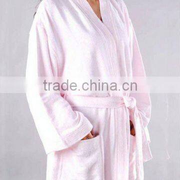 100% cotton terry fabric hotel bath robe