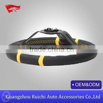 Guangzhou China Factory for Auto Leather Steering Wheel Deep Corn 14inch Custom Transformer Drifting Steering Wheel