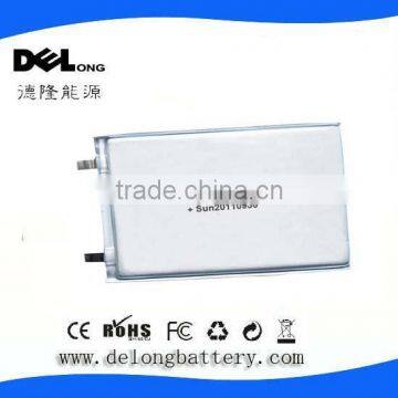 lithium polymer rechargeable battery 3.7v 2450mah