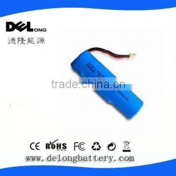 Shenzhen manufacturer price li ion battery cell with 2.5A continuous charging current and automatic recovery