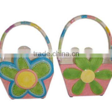 Ceramic Flower Basket