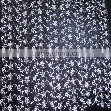 2017 Paris fashion shown 2MM sequinsc embroidery Fabric high quality Flower sequins chemical