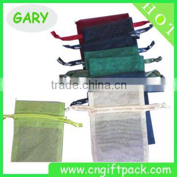 Pink Custom Printed Jewelry Organza Bag 8cmx10cm photo-4