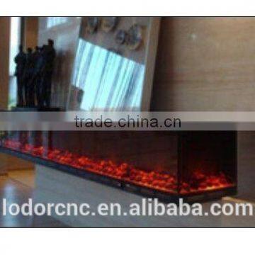 2 sided double sided cast iron indoor fireplace