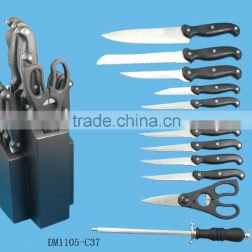 13pcs steak knives set with block