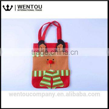 Free Shipping Personalized Printing Design Santa Christmas Gift Bag