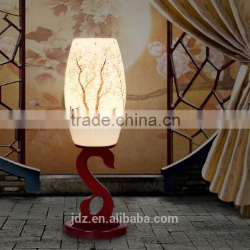 Valentine's Day Gift Mother day's Gift AntiqueTable Lamp Jingdezhen Ceramic Wood Craft Bedside LED E27 220v 110v