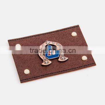 Embossed Leather Patches pu Labels for Jeans China photo-3