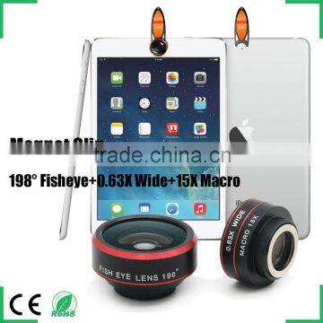 2016 latest outer lens fisheye wide macro micro lens for smart phone cell phone lens