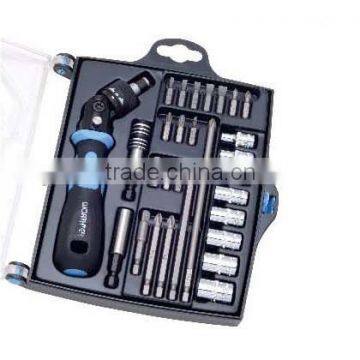 29 PCS Ratchet Screwdriver Bit & Socket Set