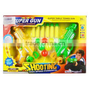 Top quality plastic bullet toy gun with pingpong ball