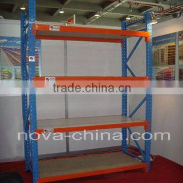 Steel adjustable racking system with long span racking