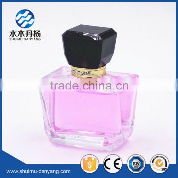 Luxury 100ml empty glass perfume bottles with surlyn cap and spray