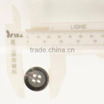 Custom Laser Logo Round Flat Shirt Button