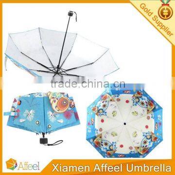 Conch printing folding umbrella