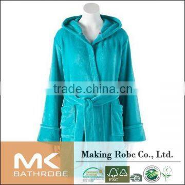 100% Polyester Material Promotional Bathrobe With Hood photo-5