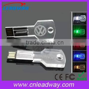 Cheap bulk 1gb usb flash drives acrylic key usb stick